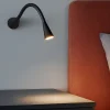 Applique linea light snake w1 orientabile nero led 2w 3000k