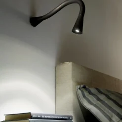 Applique linea light snake w1 orientabile nero led 2w 3000k