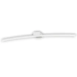 Applique luce specchio bagno curvo bianco 3000k