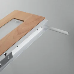 Applique mensola di legno quercia led 27w 3000k fabas luce linus