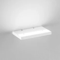 Applique moderna isyluce plate bianco led 12w 3000k 4000k