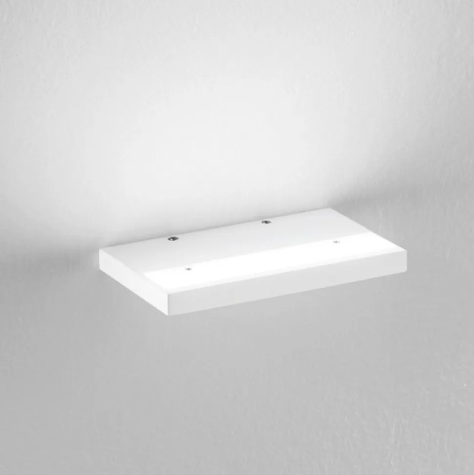Applique moderna isyluce plate bianco led 12w 3000k fp