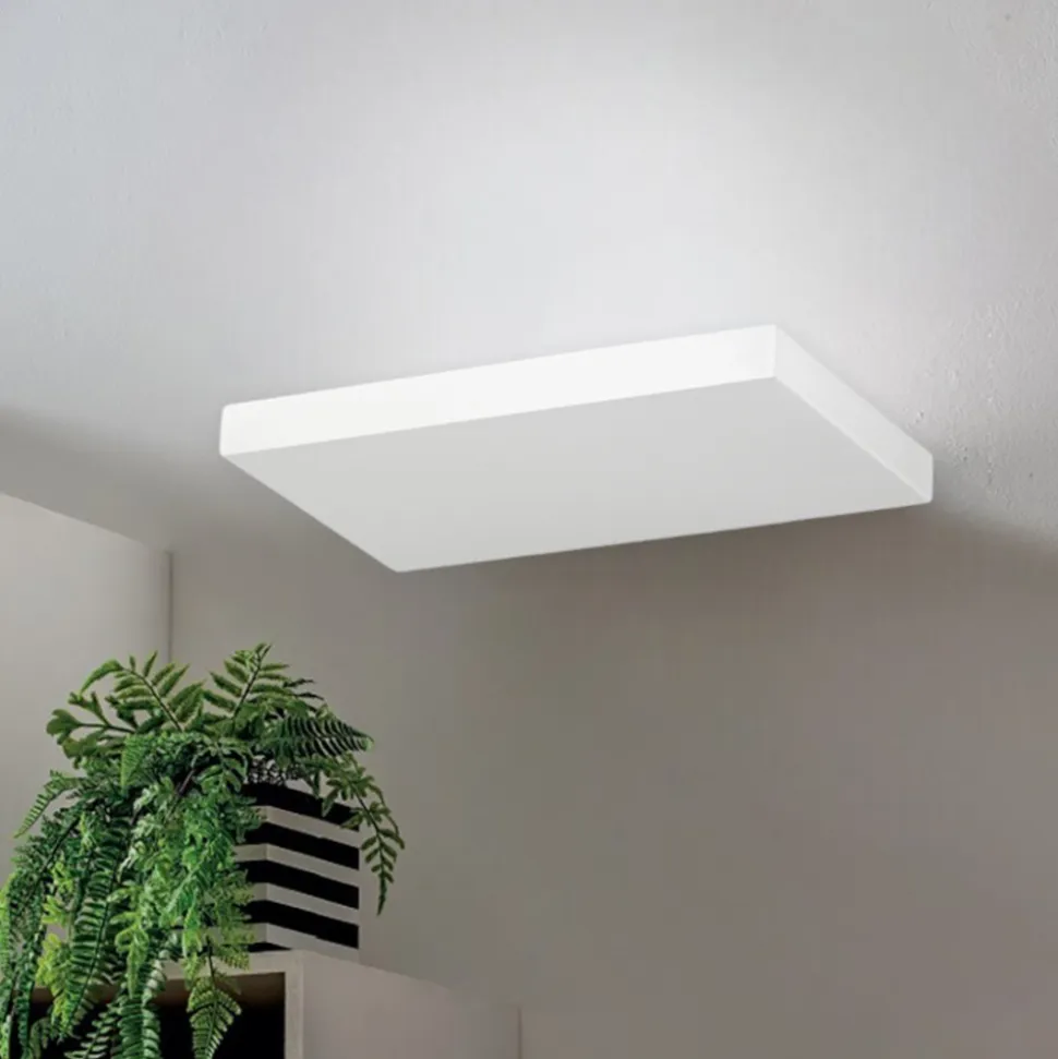 Applique moderna isyluce plate bianco led 12w 3000k fp