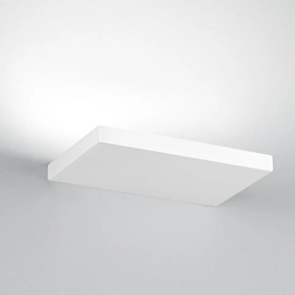 Applique moderna isyluce plate bianco led 12w 3000k fp