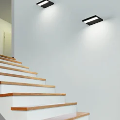 Applique moderna isyluce plate bianco led 12w 3000k fp