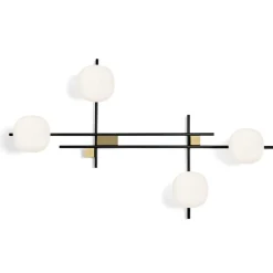 Applique moderna miloox lingotto nero oro