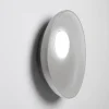 Applique moderna vivida reloaux ceramica ovale grigia