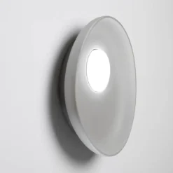 Applique moderna vivida reloaux ceramica ovale grigia