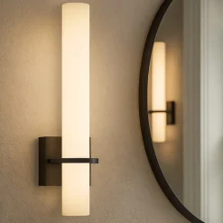 Applique nera da bagno moderno led 15w 4000k