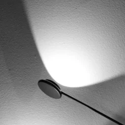 Applique nera led 36w 3000k dimmerabile vivida helix moderna