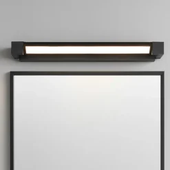 Applique nera per bagno led 9w 3000k 4000k orientabile dimmerabile