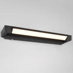 Applique nera per bagno led 9w 3000k 4000k orientabile dimmerabile