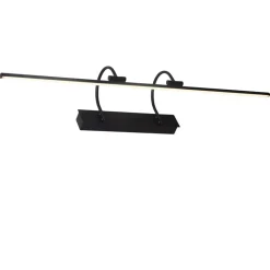 Applique nero 90cm per specchio da bagno led 18w 3000k