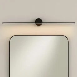 Applique nero 91cm per specchio da bagno led 10w 4000k