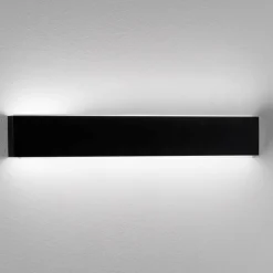 Applique nero isyluce led 24w 3000k per soggiorno