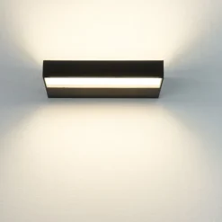 Applique nero isyluce plate duplex led 15w 3000k-4000k