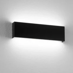 Applique nero led 18w 4000k moderna isyluce rettangolare