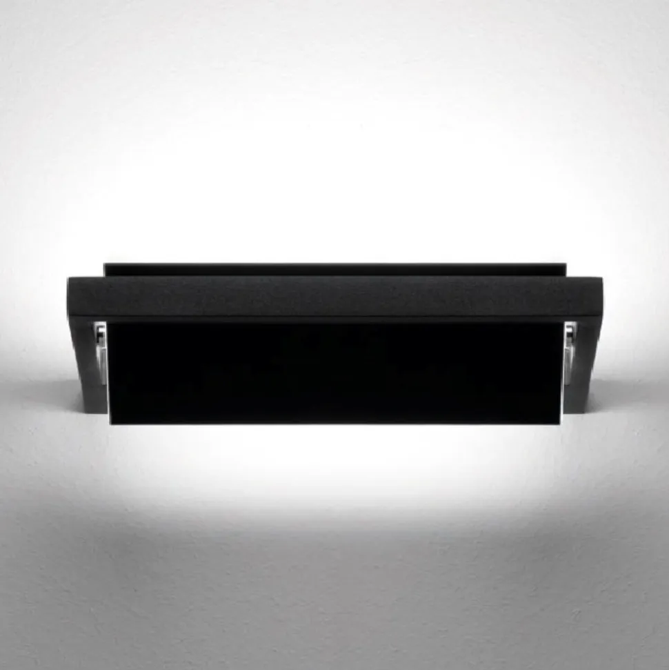 Applique nero led 19w 3000k orientabile stilnovo tablet