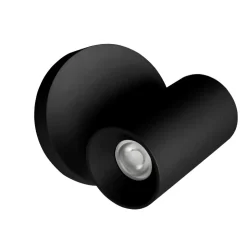 Applique nero linea light bart w switch led 5w 3000k orientabile