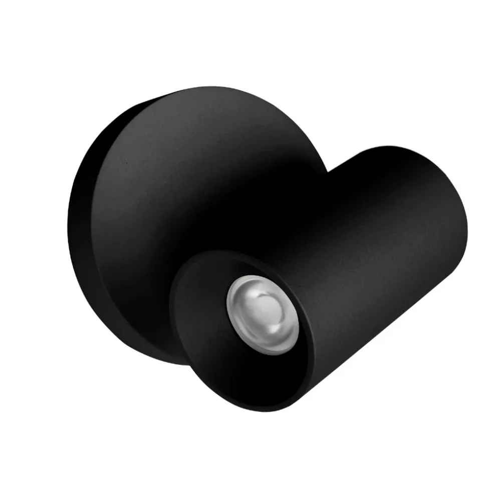 Applique nero linea light bart w switch led 5w 3000k orientabile