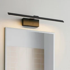 Applique nero per specchio da bagno ip20 isyluce led 18w 3000k