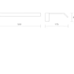 Applique nero per specchio da bagno ip20 isyluce led 18w 3000k