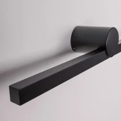 Applique nero squadrato per specchio da bagno 12w 3000k