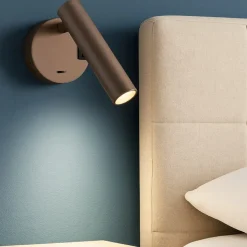 Applique orientabile da comodino led 3000 4000k sabbia vivida betu