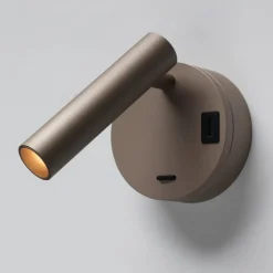 Applique orientabile da comodino led 3000 4000k sabbia vivida betu