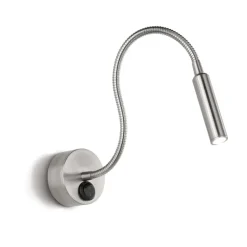 Applique orientabile per illuminazione comodino cromo minispy perenz