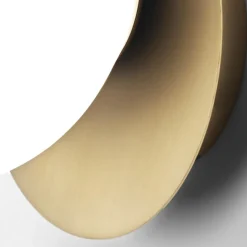 Applique oro led 8w 3000k vetro bianco vivida pearl