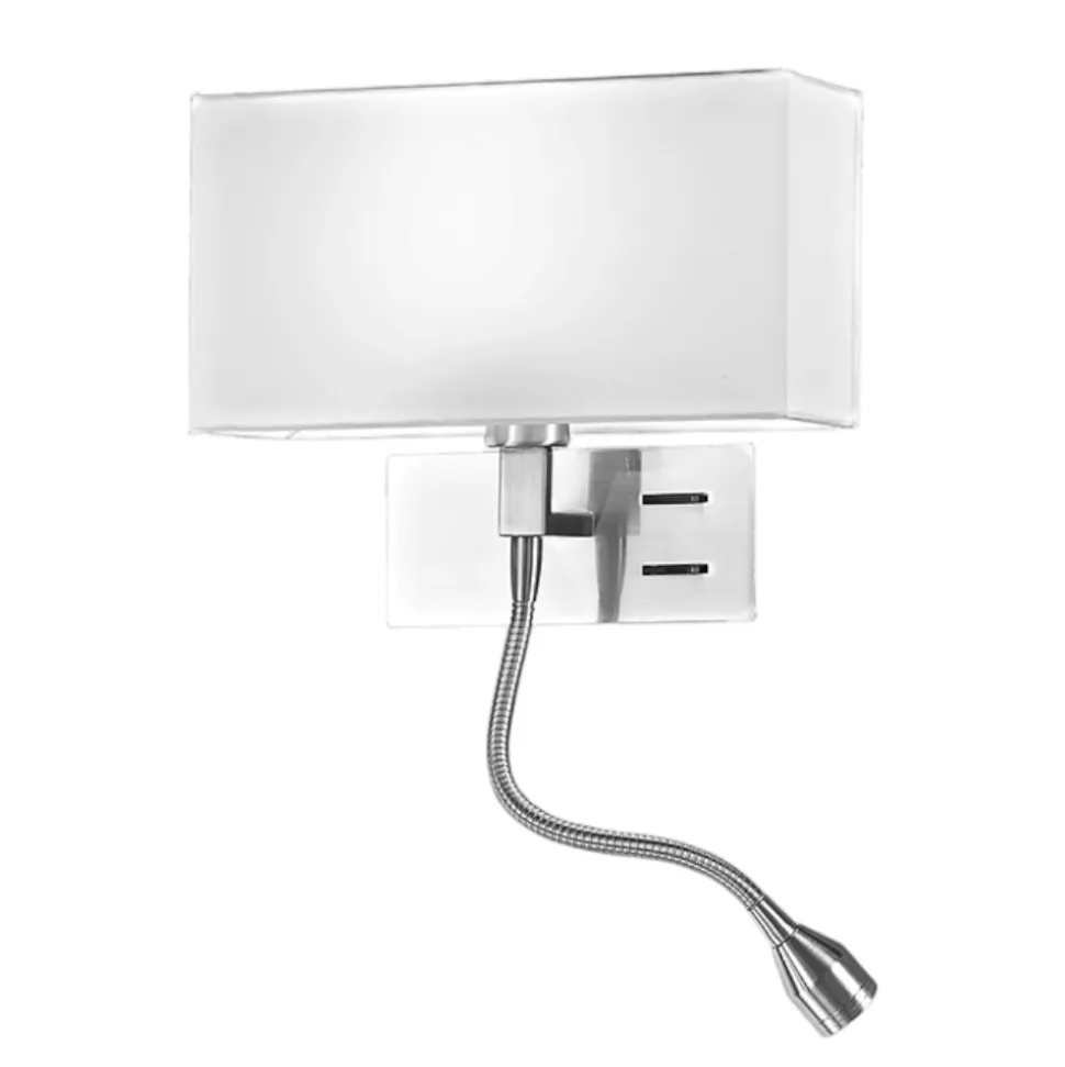 Applique per camera da letto con paralume para hotel perenz