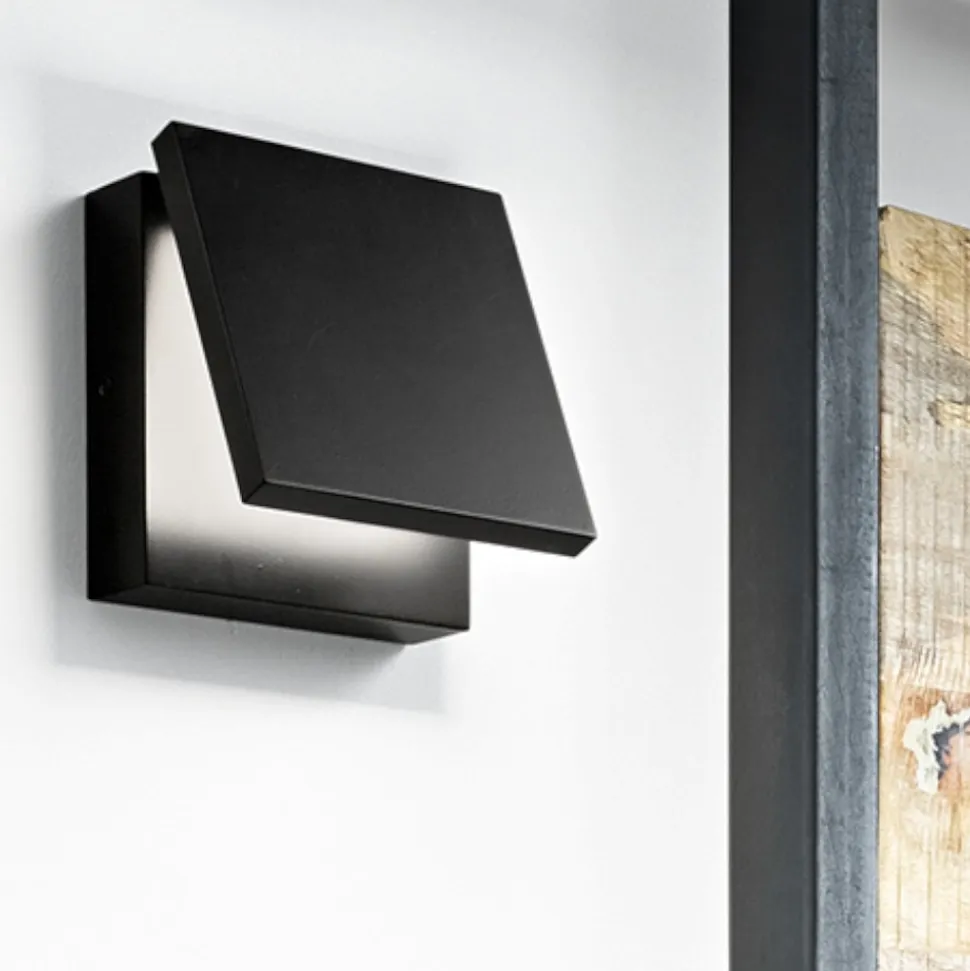Applique per comodino camera da letto nero moderno secret perenz