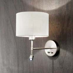 Applique per comodino camera da letto round hotel perenz