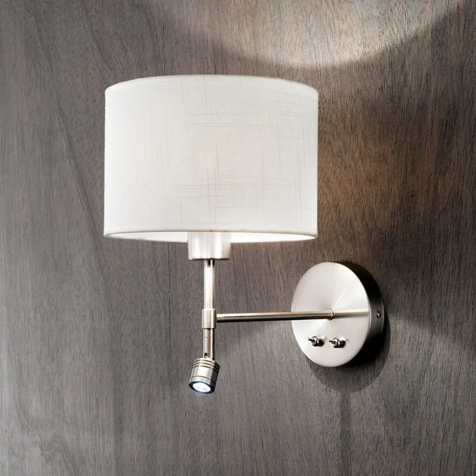 Applique per comodino camera da letto round hotel perenz