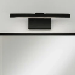 Applique per specchio da bagno nero isyluce led 12w 3000k ip20