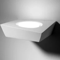 Applique sforzin anchise di gesso bianco design moderno