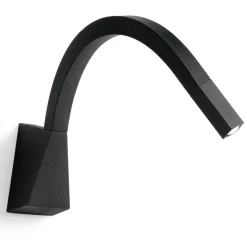 Applique snake w3 linea light nero led 2w 3000k orientabile