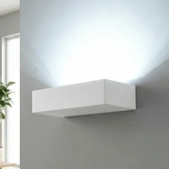 Applique squadrata bianca moderna led 27w 3000k dimmerabile fabas emma