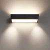 Applique vivida hantera design moderna nero 24w 2700k 3000k 4000k