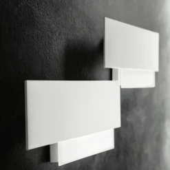 Applique 25w 3000k gea luce doha bianco moderna led