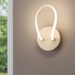 Applique 11w led 4000k design moderna bianca dimmerabile