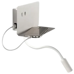 Ap stan ondaluce applique camera da letto bianca porta usb led orientabile