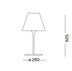 Arcadia tl1 ideal lux lampada da tavolo per esterno h52 ip65
