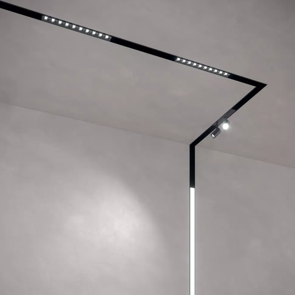Arca ideal lux angolo connettore destro-sinistro 48v binario monofase no incasso