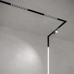 Arca ideal lux angolo connettore destro-sinistro 48v binario monofase da incasso