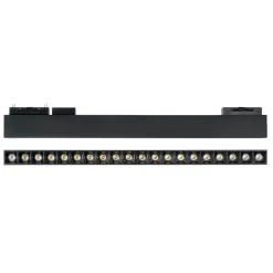Arca ideal lux modulo faretti led 48v 29w 4000k nero per binario monofase ottica 40