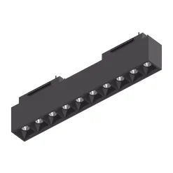 Arca modulo faretti 48v 15w 4000k nero per binario monofase ottica 40 ideal lux