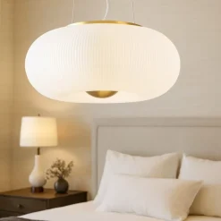 Arizona sp3 ideal lux lampadario stanza da letto sfera vetro decorato