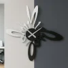 Armonico orologio da parete moderno legno nero grigio